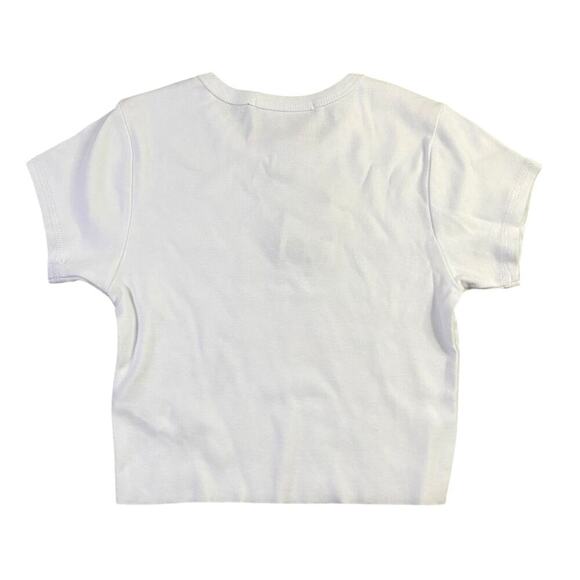 Hello Kitty x Forever 21 Glitter Graphic Baby Tee NWT - S - Picture 4 of 4